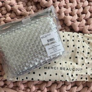 Clare V Silver Crossbody Bag